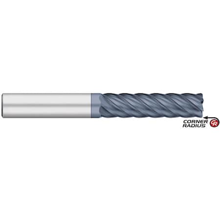 Kodiak Cutting Tools 3/8 6 Flute Carbide Endmill Terminator Long ALCRO-MAX w/Corner Rad 5552047
